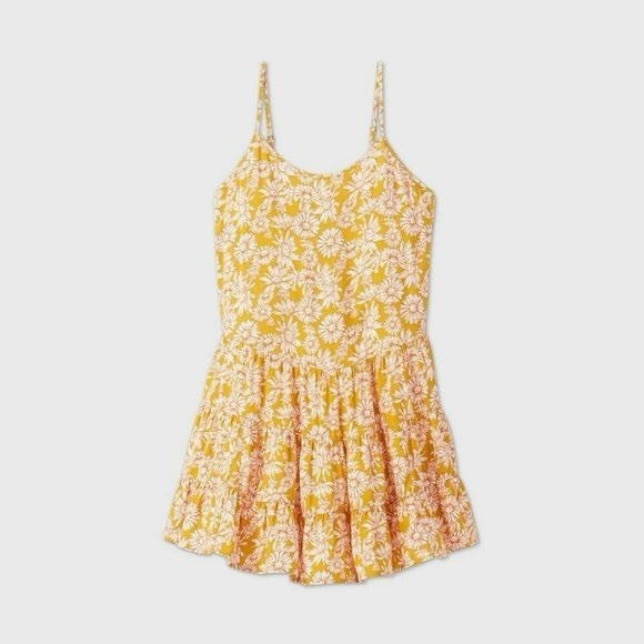 wild fable Dresses & Skirts - Wild Fable Mustard Floral Daisy Dress